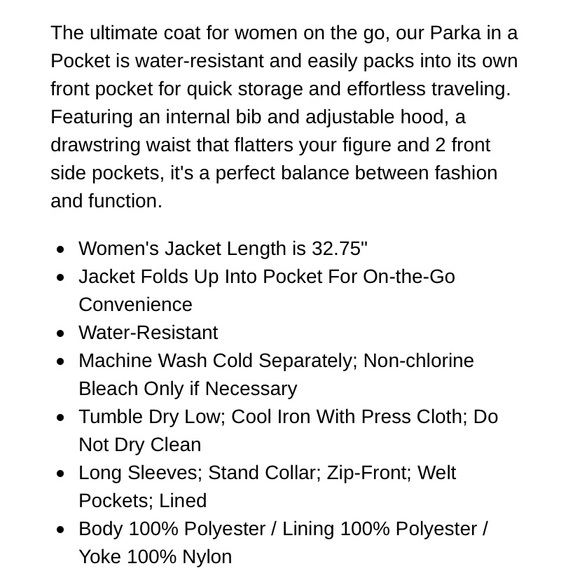 Jones New York $78 Packable Parka In A Pocket Blue - Picture 11 of 12